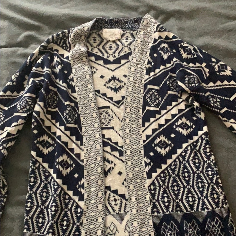Navy cardigan
